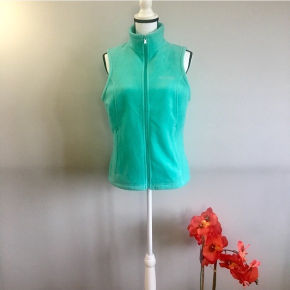 Columbia mint sawyer rapids 2.0 fleece zip up vest - Picture 5 of 9